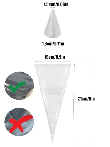 2 Piping Tip and Bag Set