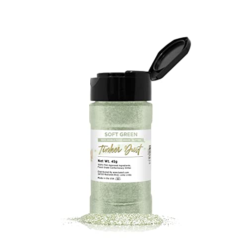 Soft Green Edible Glitter