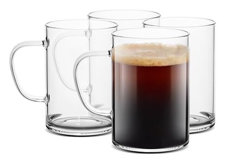 Glass Coffee Mugs (16 Fl Oz)