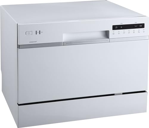 DWP63 21-5/8 Inch Wide 6 Place Setting Countertop Dishwasher - White