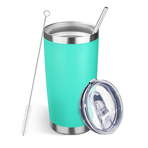 DIW 20oz Insulated Tumbler Travel Coffee Mug with Lid Straw