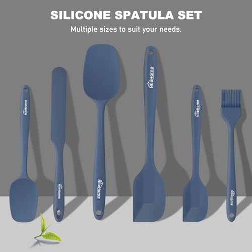 6 Pieces Silicone Spatula Set with Silicone Brush (6 Count)