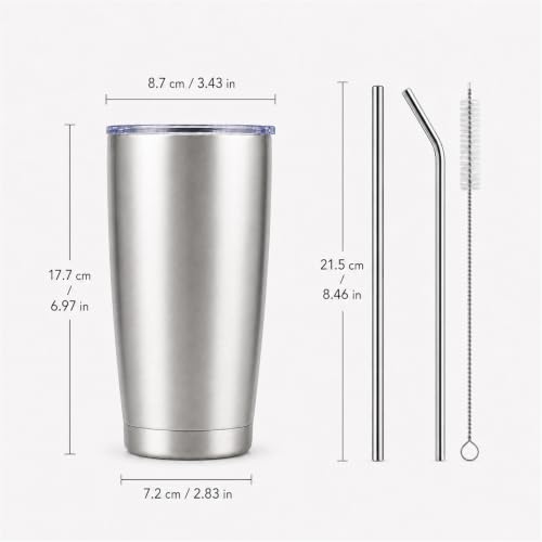 20oz Stainless Steel Insulated Tumblers Bulk (12 Count)