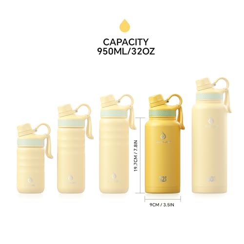 32oz Stainless Insulated Bottle with 2 Leak