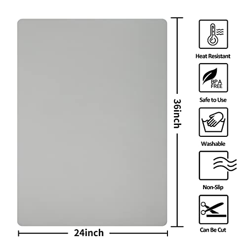 Silicone Mat Heat Resistant Mats for Countertop (36 Count)