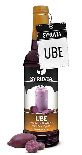 Ube Syrup Naturally Flavored Syrup for Drinks (25.4 Fl Oz)