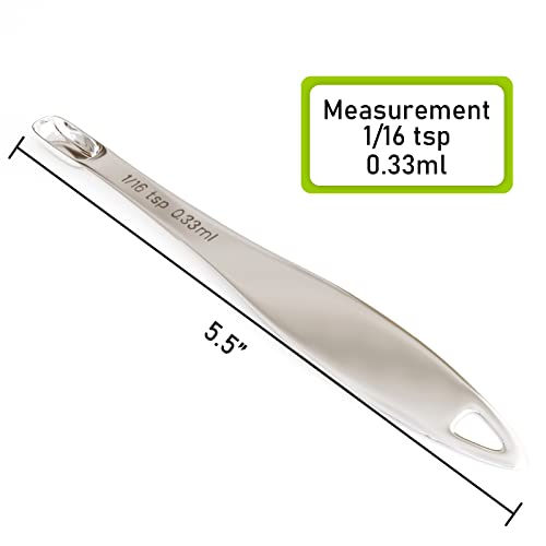 1PCS 1/16tsp(0.33ml) Measuring Spoon, Stainless Steel Measure Teaspoon