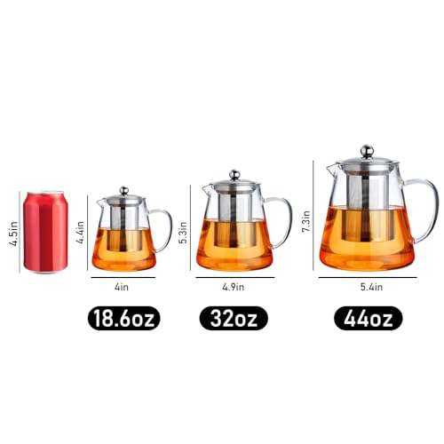 Glass Teapot Stovetop 32 OZ