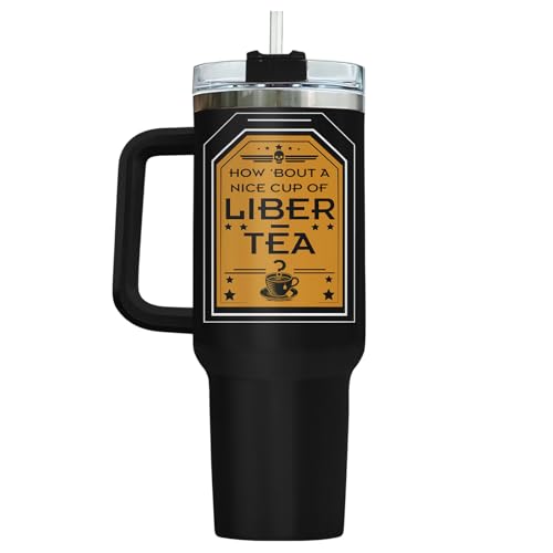 Liber Tea Patriotic Funny 40 oz Tumbler with Handle