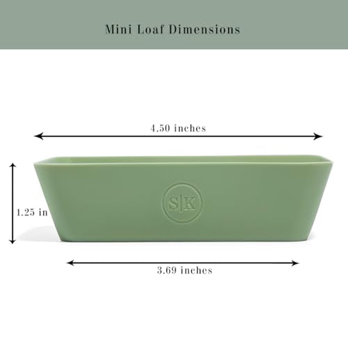 Silicone Individual Mini Loaf Pans (12 Count)