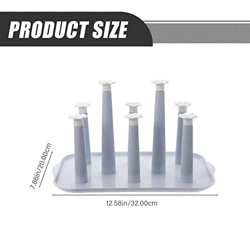 Cup Drying Rack with Draining Design 12.6X7.9X7.1 Inch Space