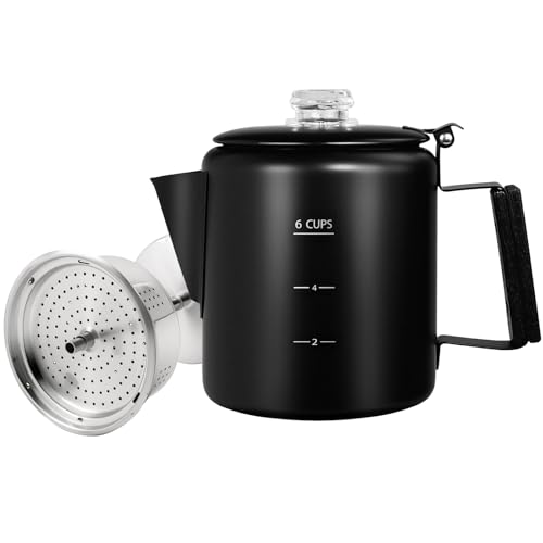 No Coating 6 Cup Percolator Coffee Pot 304 Stainless Steel