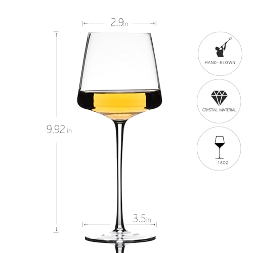 25oz Red Wine Glasses Set of 4 (4 Count)