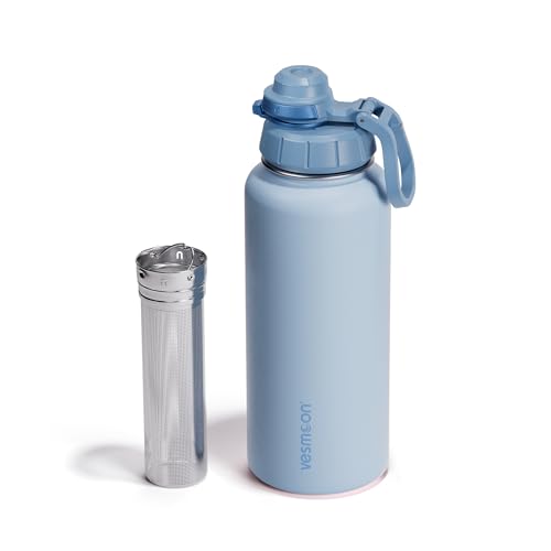 Vessence 32 Oz Stainless Steel Tea Infuser Bottle for Loose Leaf Tea