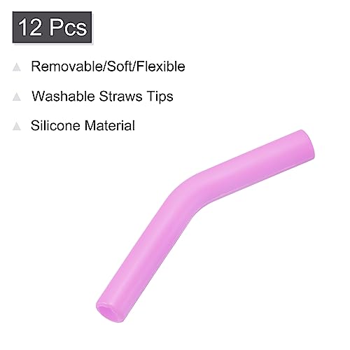 12pcs Silicone Straw Tips (12 Count)