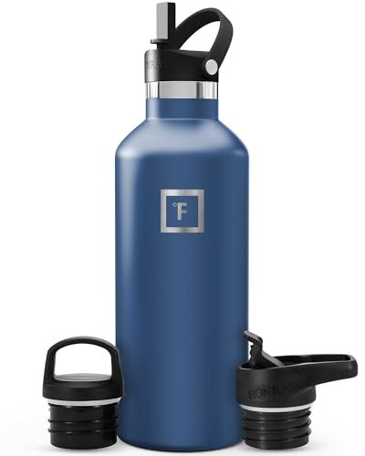 32 oz Narrow Mouth Water Bottle with 3 Lids