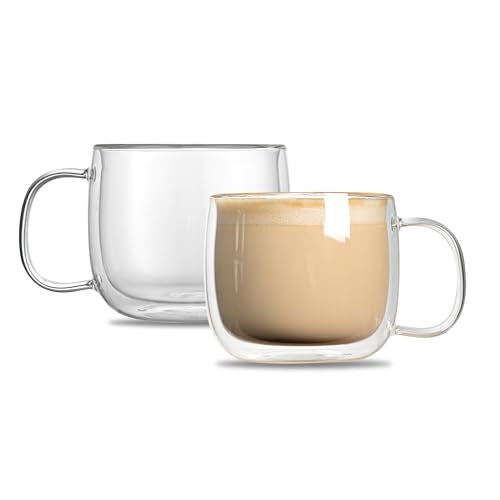 Forma Professional 16.9 Ounce Double Wall Coffee Mugs (2 Count)