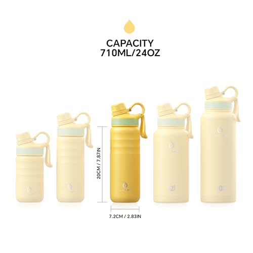 24oz Stainless Insulated Bottle with 2 Leak