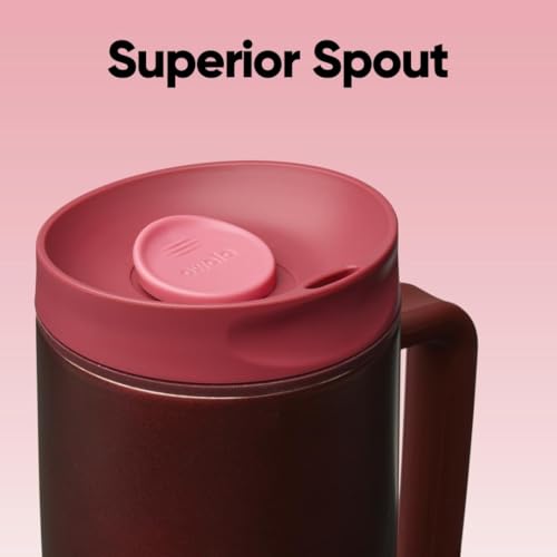 SmoothSip Slider Stainless Steel Insulated Travel Mug with Handle