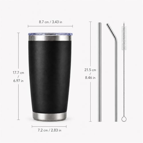 20oz Stainless Steel Insulated Tumblers Bulk (8 Count)