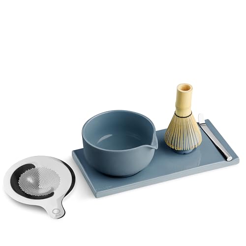 Matcha Set, 6-Piece Ceramic Matcha Bowl Kit with Display Tray