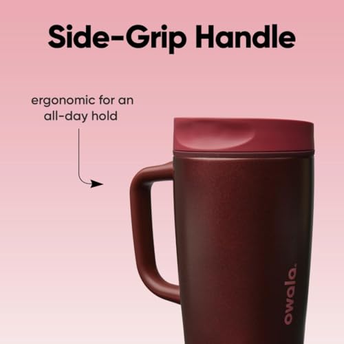 SmoothSip Slider Stainless Steel Insulated Travel Mug with Handle