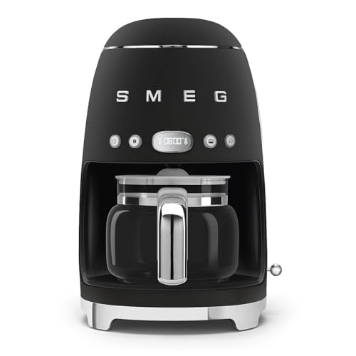 50's Retro Style Aesthetic Drip Coffee Machine with 10 Cup Glass Carafe