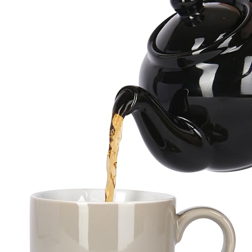 Farmhouse 4 Cup Ceramic Teapot with Removable Infuser and Lid