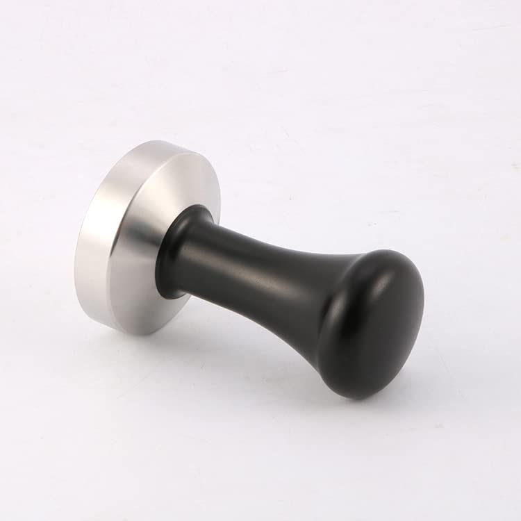 58mm Black Coffee Hand Tamper 304 Stainless Steel Base Professional Espresso Press for Portafilter Coffee Machine Barista Tool
