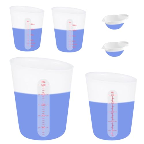 6 PCS Silicone Cup Set (6 Count)