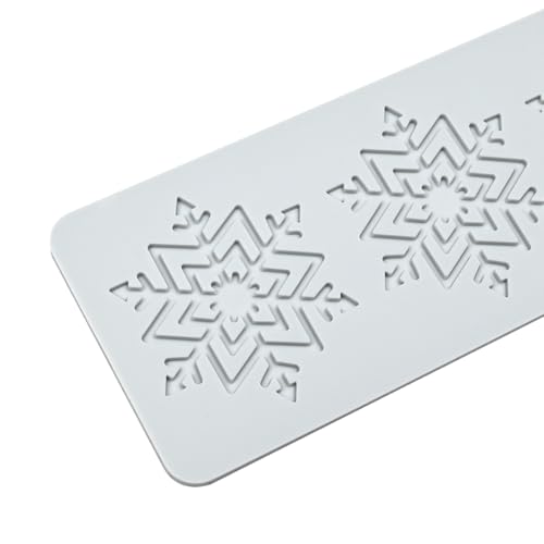 Silicone Mold 3D Hollow Out Lace Mold 3D Cake Christmas Snowflakes Silicone Mould Fondant Chocolate Stencil Border Bakeware Cake Decorating