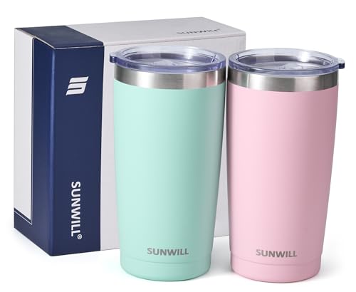 Travel Coffee Mug with Lid (2 Count)