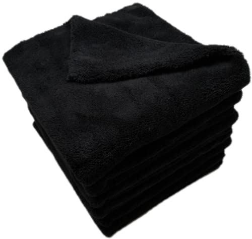 Plush Edgeless Microfiber Towel for Car (6 Count)