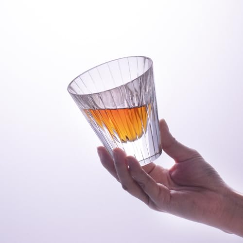 Crystal Whiskey Glasses Set of 2 Hand Blown Old Fashioned Glasses (2 Count)