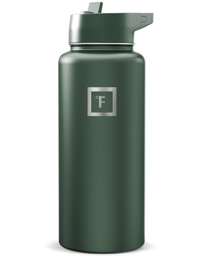 32 oz Wide Mouth Water Bottle with Straw