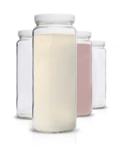 Glass Bottles Set (4 Count)