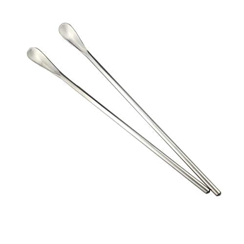 Matte Long Handle Spoon Cocktail Mixing Stirring Spoons Iced Tea Coffee Spoons with 8.6 inch Long Handle Brushed SUS304 Stainless Steel (6 Count)