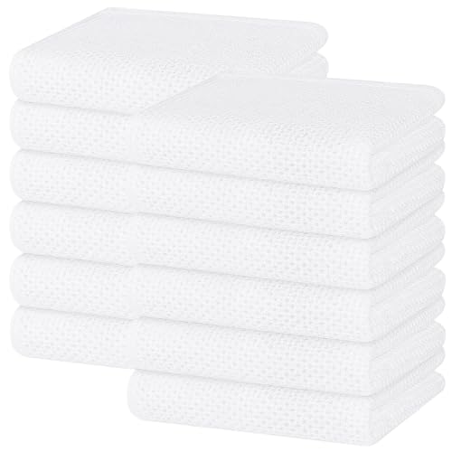 100% Cotton Waffle Weave Kitchen Dish Towels 12 (12 Count)