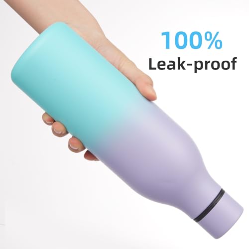25 oz Insulated Stainless Steel Metal Water Bottle with Strap