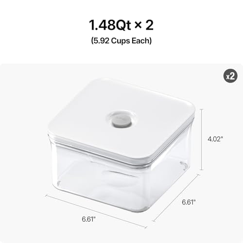 Premium Airtight Food Storage Containers (2 Count)