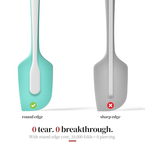 600ºF Heat Resistant Silicone Spatula Spoonula Set of 3