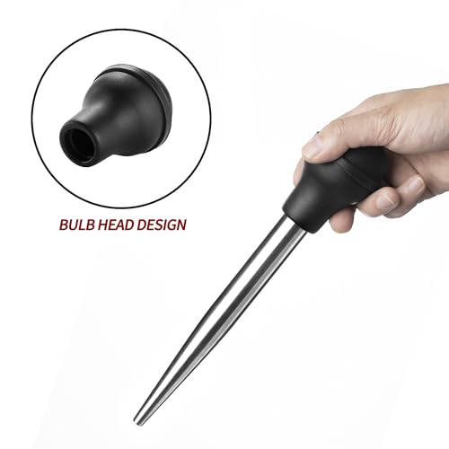Turkey Baster Syringe for Cooking Meat Injector Set with 2 Marinade Needles