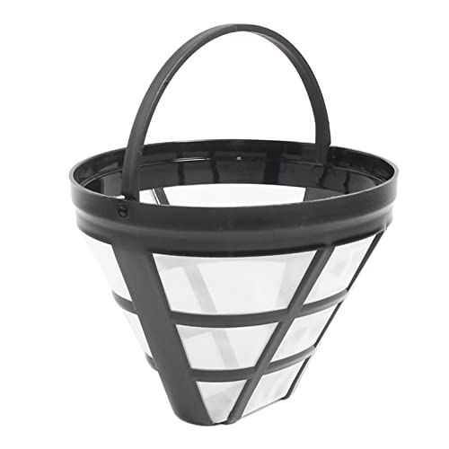 4-Pack Fine-Mesh No.4 Cone Reusable Coffee Basket Filter Replacement (4 Count)