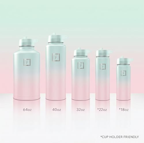 40 oz Wide Mouth Water Bottle with Straw