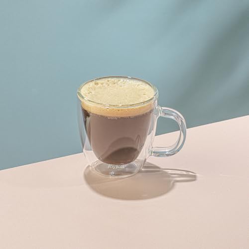 Savor Double Wall Insulated Glasses Espresso Mugs (2 Count)