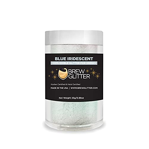 Blue Iridescent BREW GLITTER Edible Glitter For Drinks