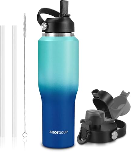 Insulated Water Bottle 40oz with Straw