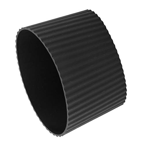 Silicone Nonslip Glass Bottle Mug Cup Sleeve Protector Cover Black