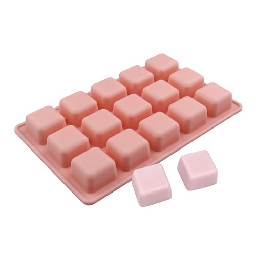 Square Chocolate Molds 3pcs Silicone Square Candy Mold 1 inch for Ice Cubes Caramel (3 Count)