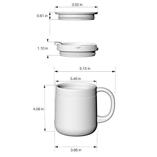 11OZ 330ML Stainless Steel Insulated Coffee Mug with Handle